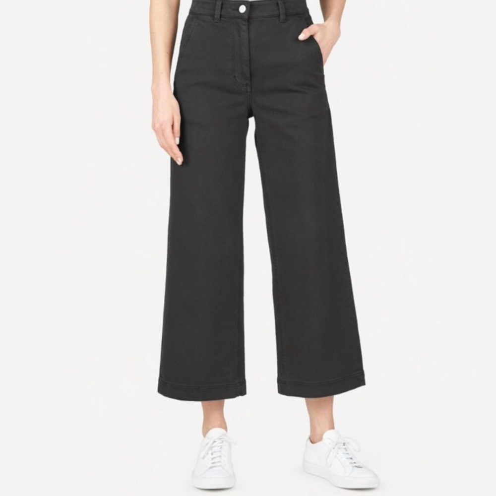 Everlane | Black Wide Leg Crop Pant
